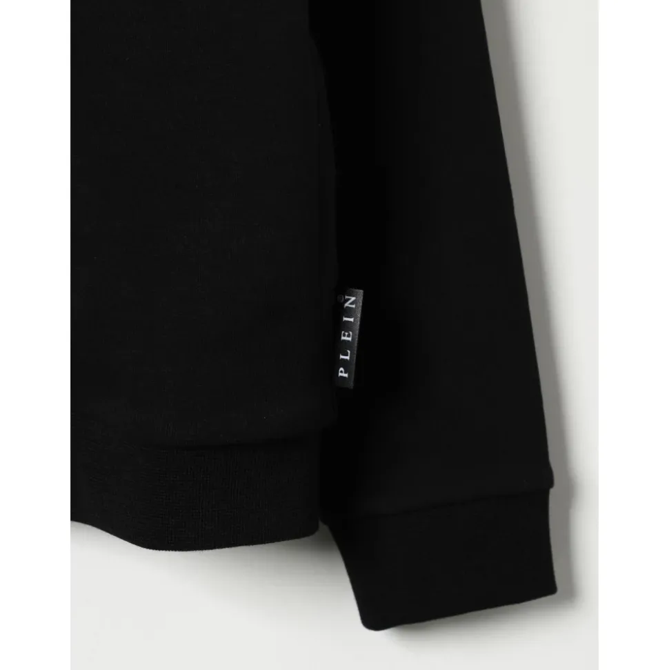 Svart Barn ZipUp Hoodie