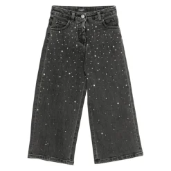 Svarte Jeans med Fem-Lomme Design