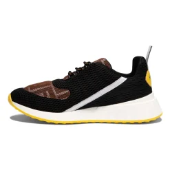 Svarte Monogram Sneakers for Gutter