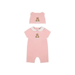 Teddy Bear bomullsjersey sparkedress og hatt-sett