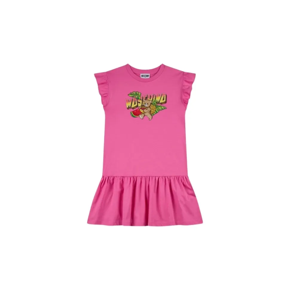 Teddy Bear Cotton Jersey Dress