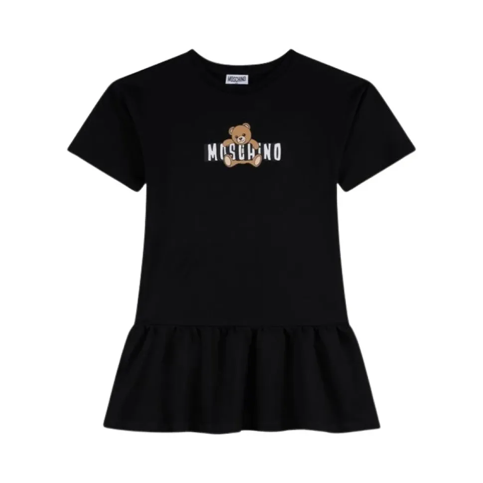 Teddy Bear Cotton Jersey Dress