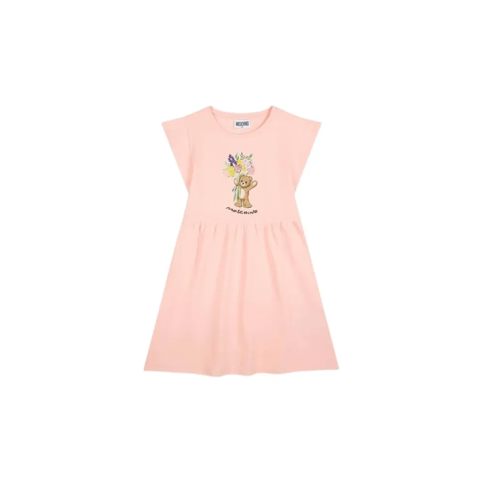 Teddy Bear Cotton Piqué Dress