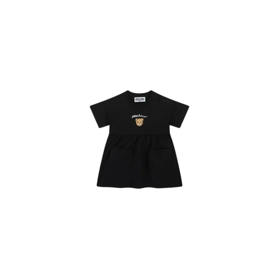 Teddy Bear Cotton Sweatshirt Dress