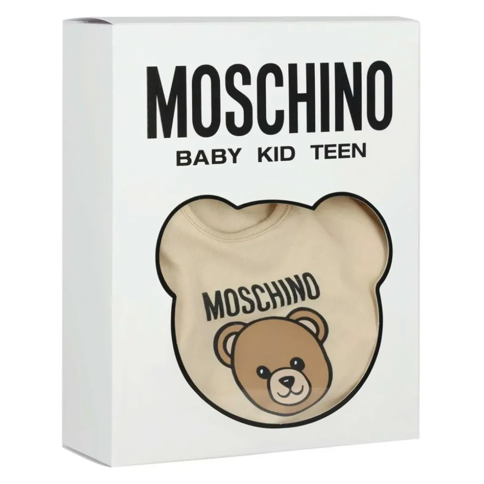 Teddy Bear Logo Hatt og Smekkesett
