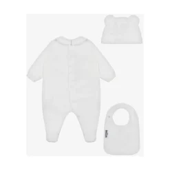Teddy Bear Plysj Onesie, Lue og Smekkesett