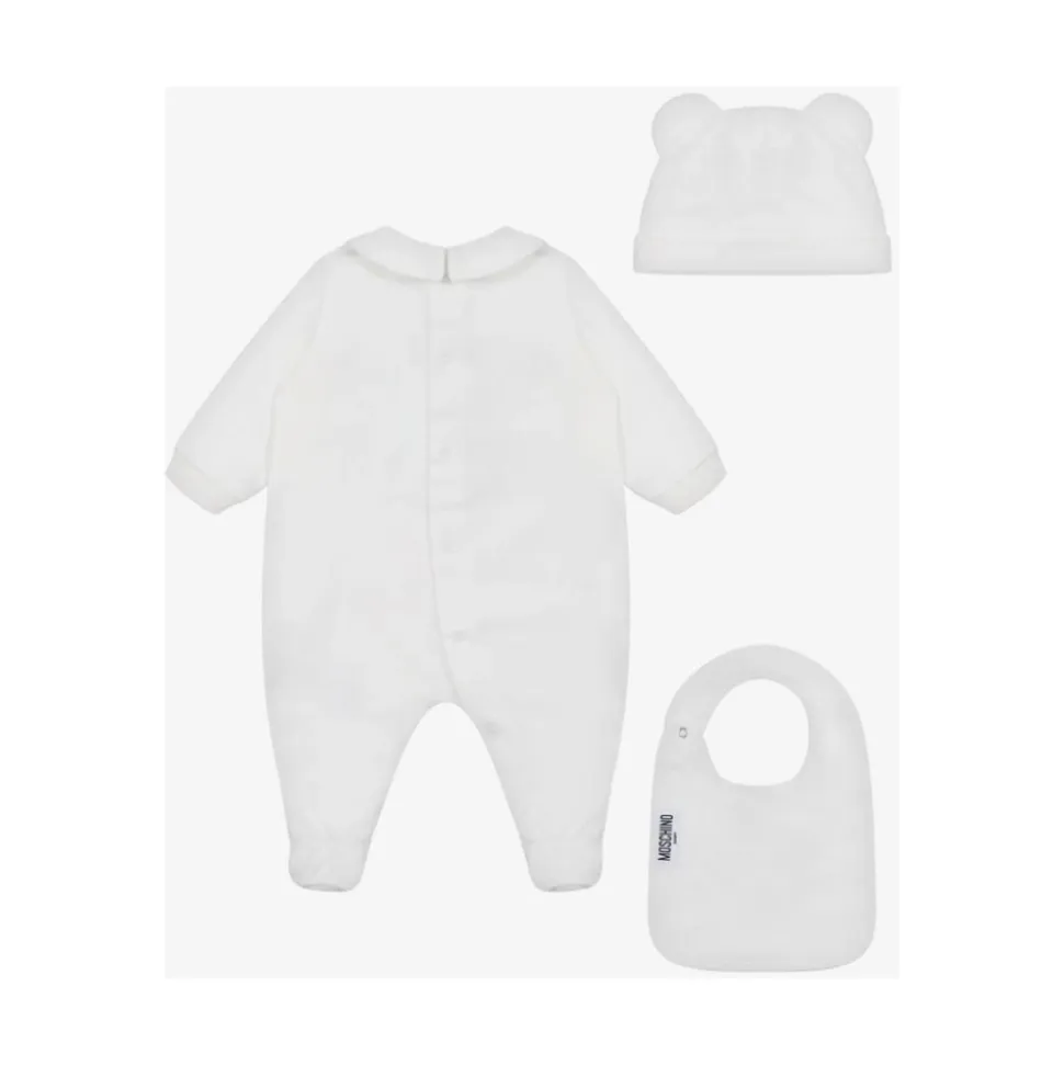 Teddy Bear Plysj Onesie, Lue og Smekkesett