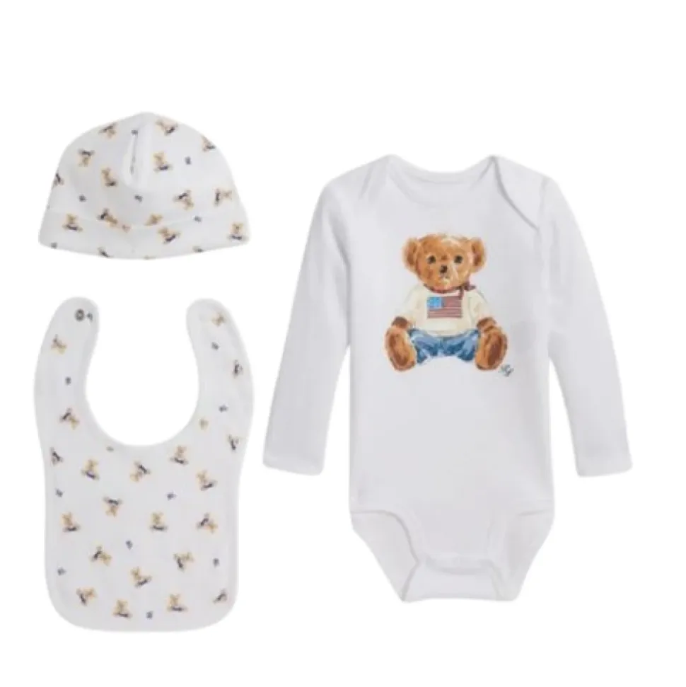 Teddy Bear-print bomullssett