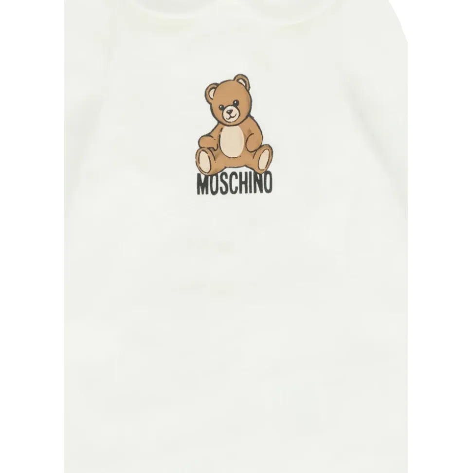 Teddy Bear Print Ivory Rompers