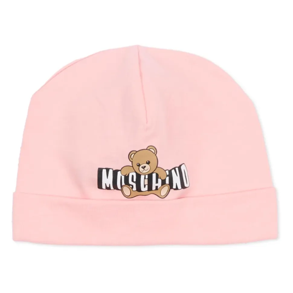 Teddybjørn Bomulls Romper, Lue og Smekkesett