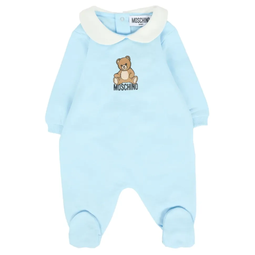 Teddybjørn Rompers i lyseblå