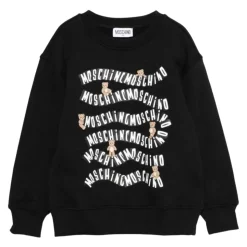 Teddy-motif Crew-neck Sweatshirt