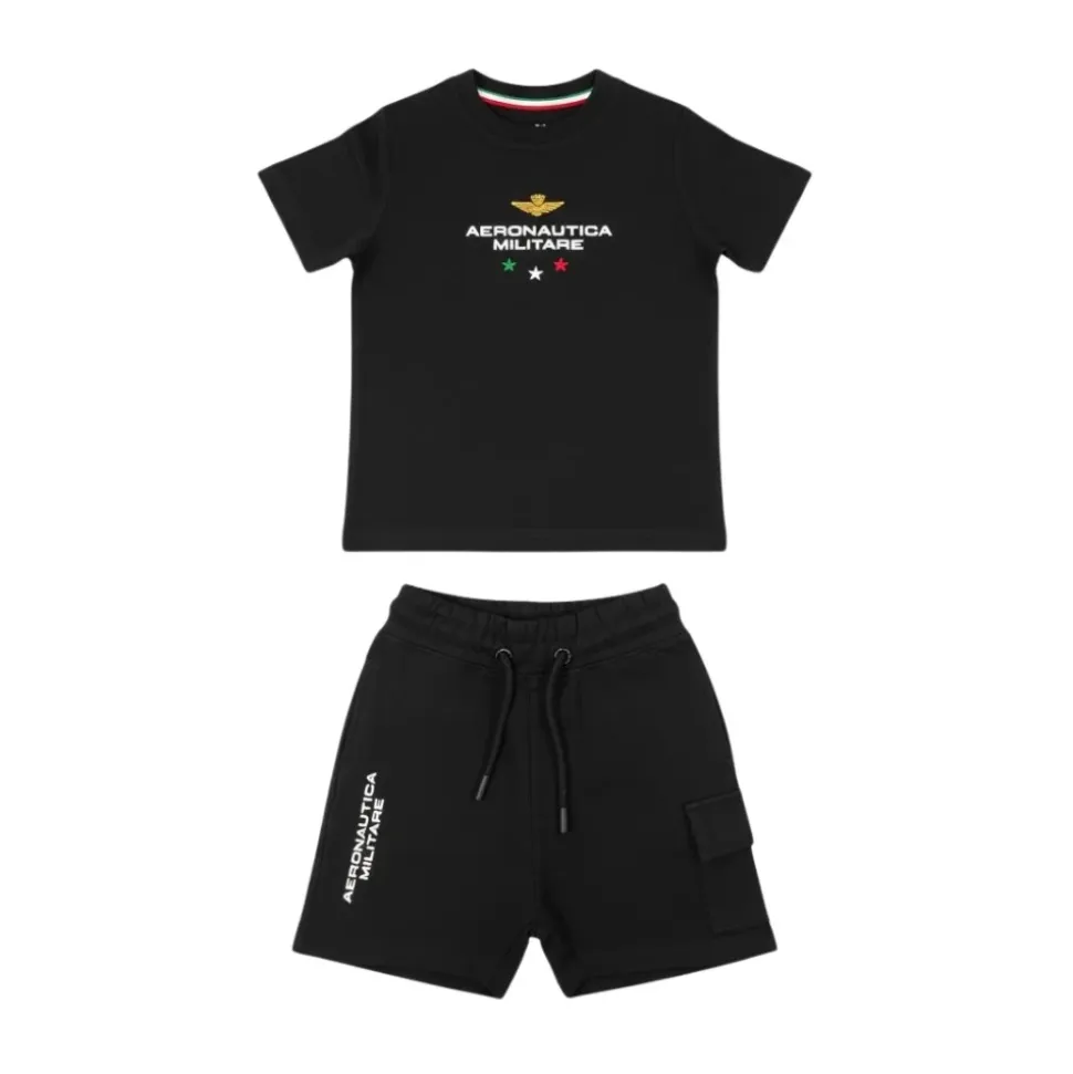 T-skjorte med Cargo Bermuda-sett