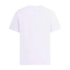 T-skjorte med knappdetaljer og logo