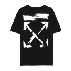 T-skjorte med rund hals og korte ermer med logo