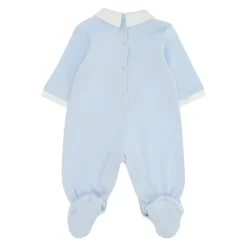 Tutina con patch orsetto e nuvole