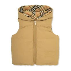 Vendbar vest med hette