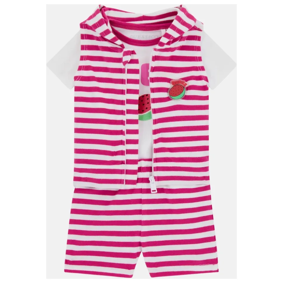 Vest, Bodysuit and Shorts Set