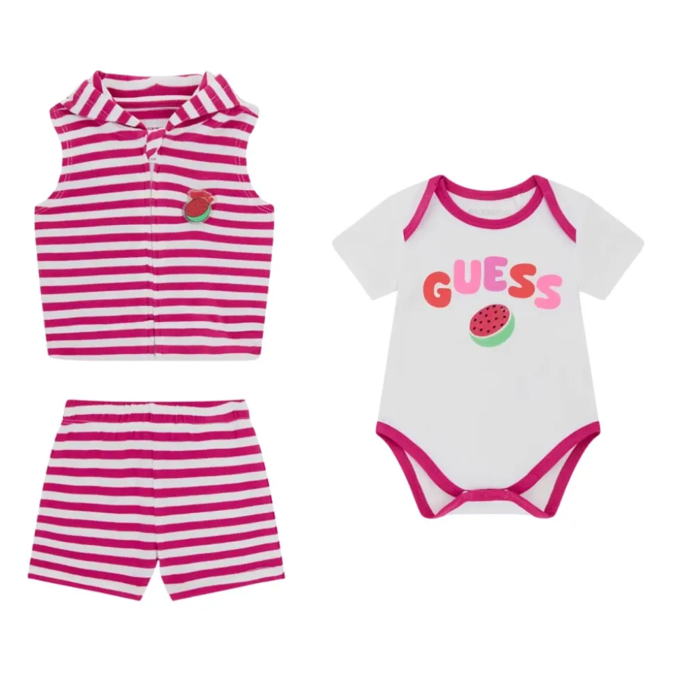 Vest, Bodysuit and Shorts Set