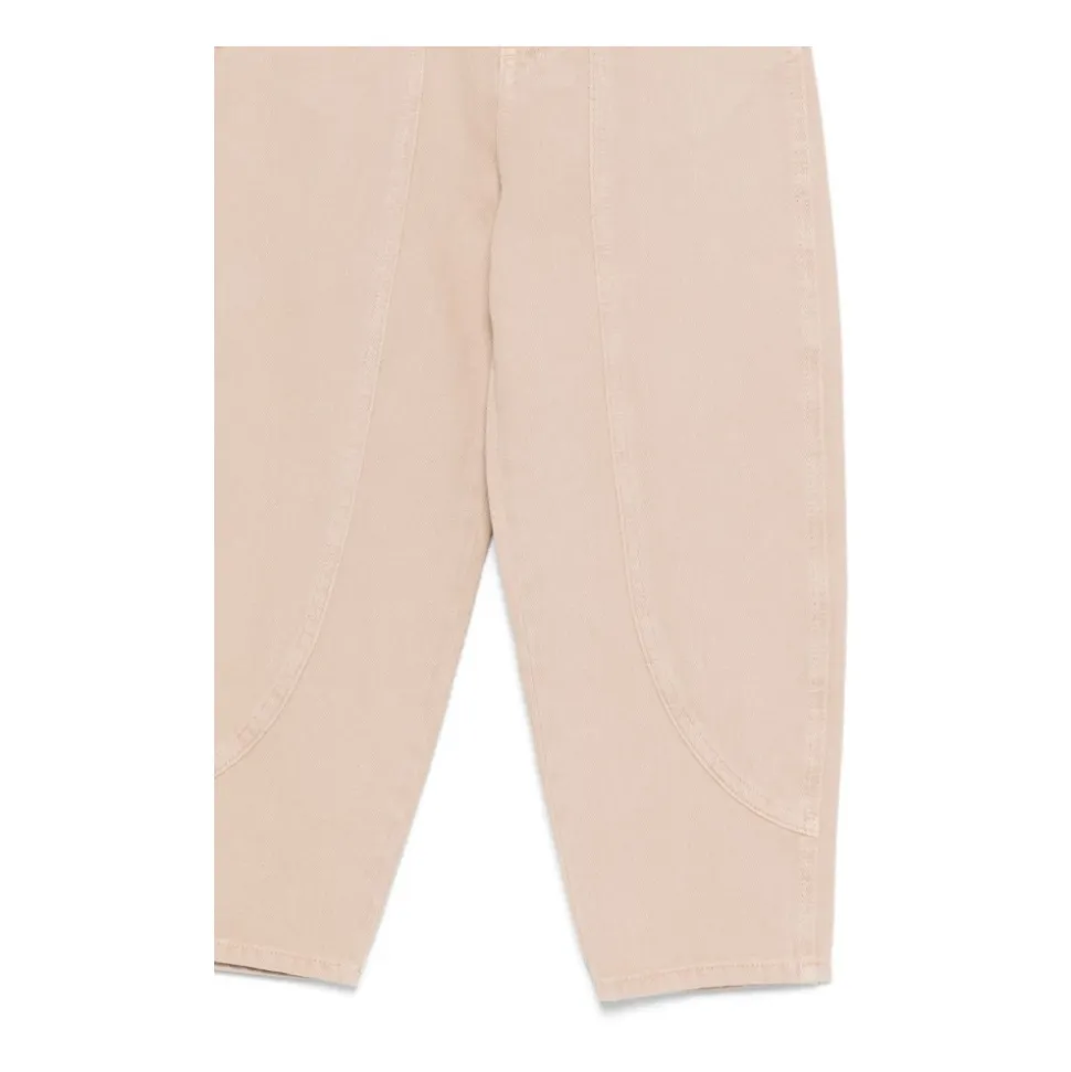 Vide Cropped Jeans med Vide Ben