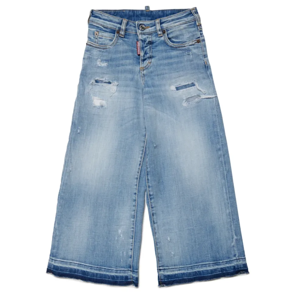 Vide, lyse jeans med rifter - Paige