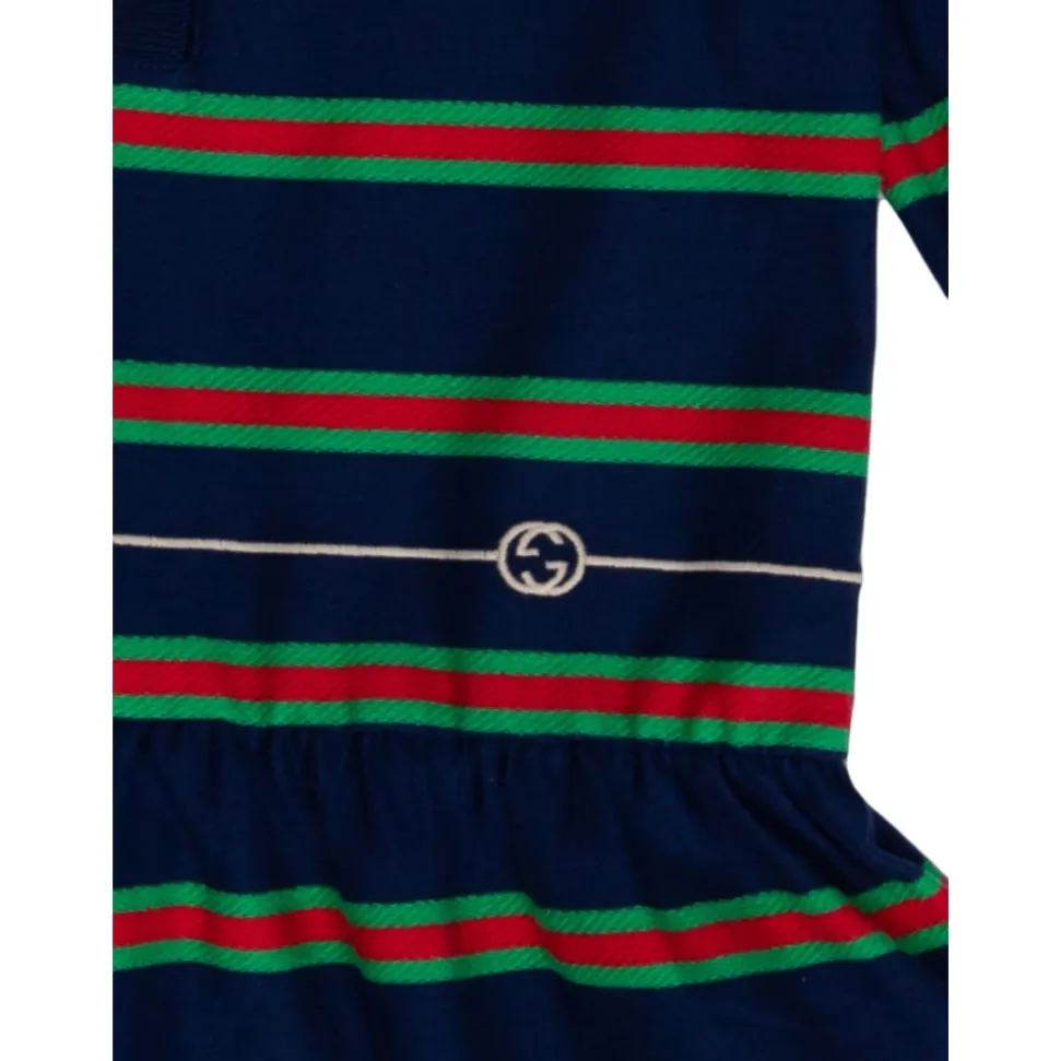 Web Stripe Bomullskjole