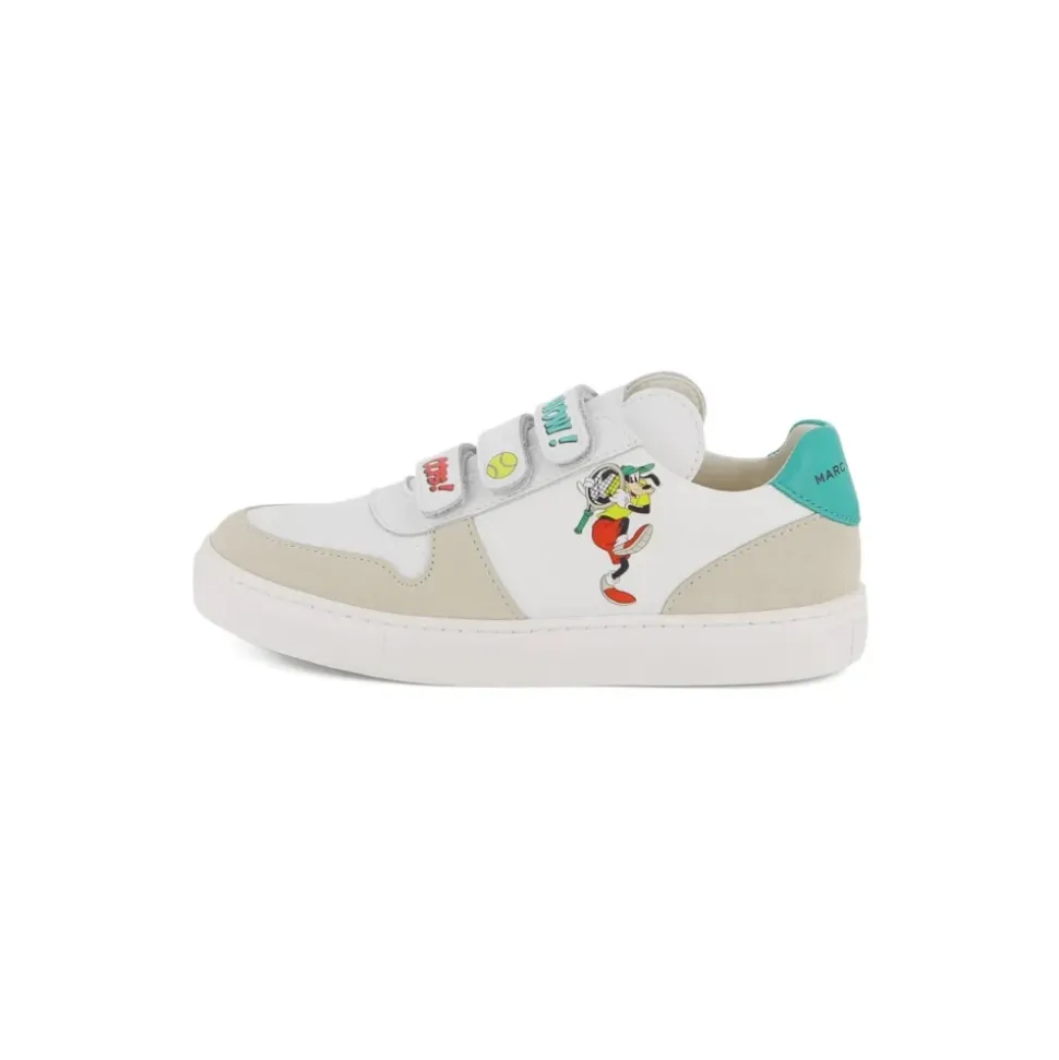 X Disney Printed Leather Sneakers